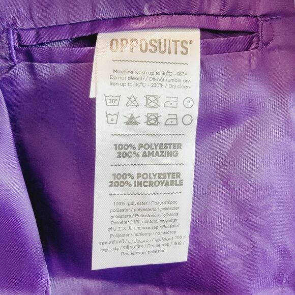 Opposuit Reindeer Santa Claus Holiday Ugly Christmas Blazer Size Small Size 36 - Picture 7 of 8